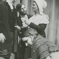 GVSC College Theater students during performance, May 10, 1972.
